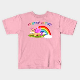 Rainbow Unicorn Lover Kids T-Shirt